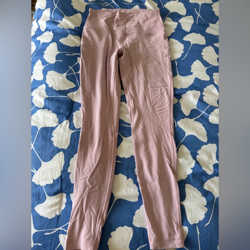 Lululemon pink athletic tights size 8